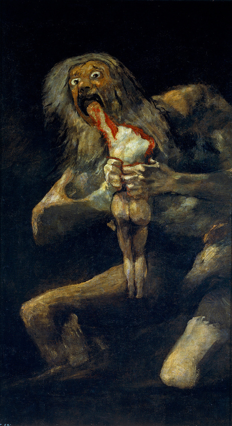 Франциско Гойя, «Сатурн, пожирающий детей», 1819-1823
