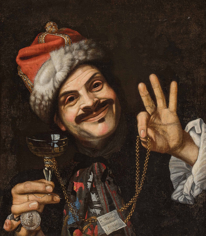 Пьетро Беллотти, «Автопортрет смеющегося», ок. 1658