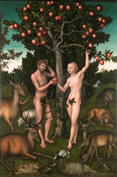 Лукас Кранах Старший, «Адам и Ева», 1526