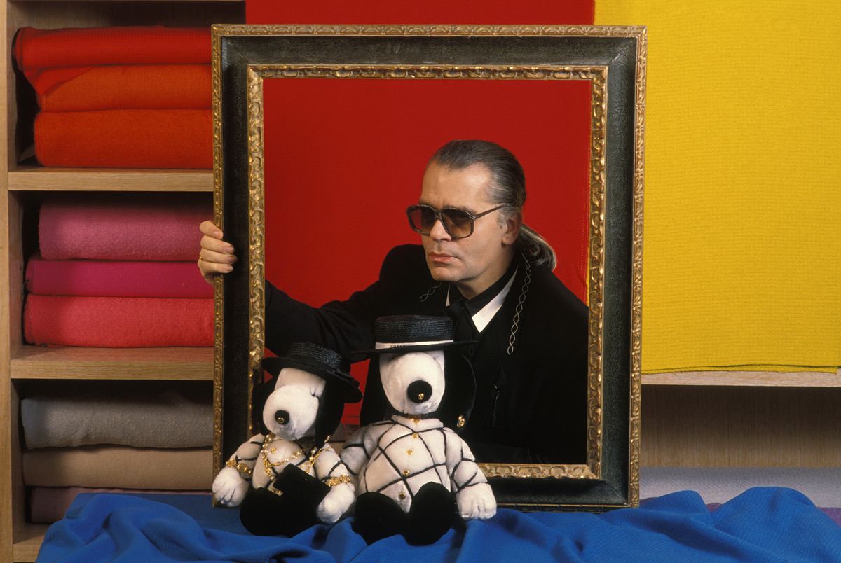 Карл Лагерфельд и Снупи, 1990 