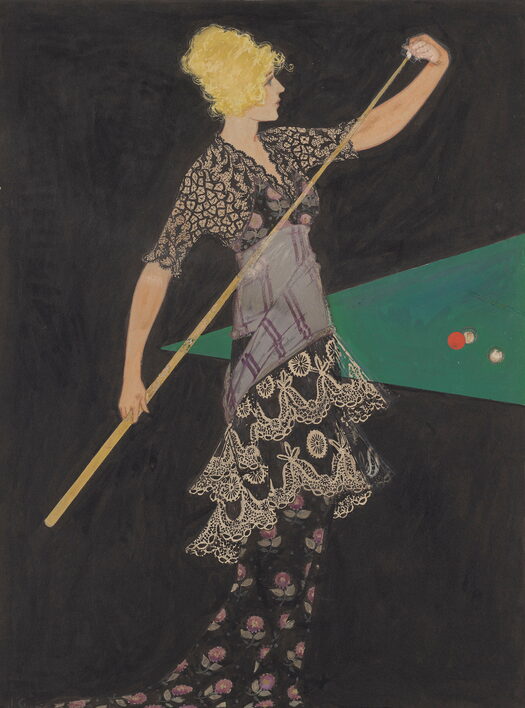 Джесси Гиллеспи Уиллинг, Powder for Her Shot, 1920–е. Lucas Museum of Narrative Art