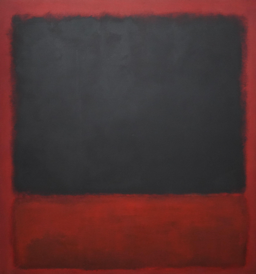 Марк Ротко, Без названия (Черный, красный поверх черного на красном), 1964