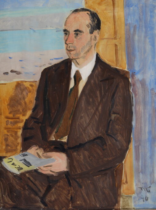Владимир Гринберг (1896-1942). Портрет архитектора Юрицина. 1940. Музей искусства Санкт-Петербурга XX-XXI веков