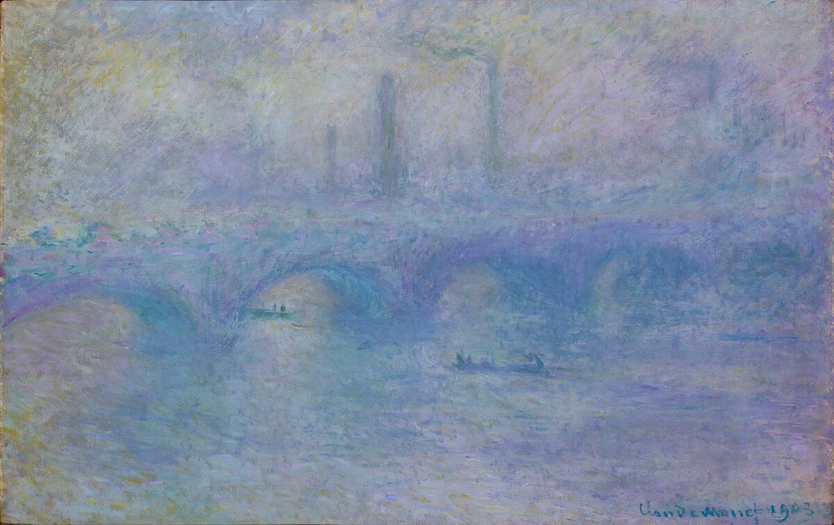 Клод Моне. «Мост Ватерлоо. Эффект тумана», 1903. Государственный Эрмитаж
