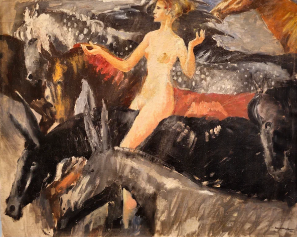 Пименов Юрий Иванович. «Эпона – богиня лошадей и мулов». 1966 Из собрания А.Д. Чегодаева