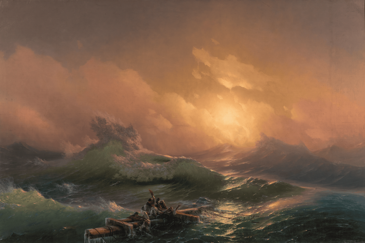 И.К. Айвазовский, «Девятый вал», 1850