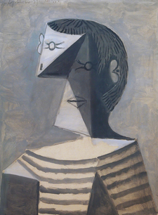 Пабло Пикассо, «Бюст мужчины в полосатой фуфайке», 1939
