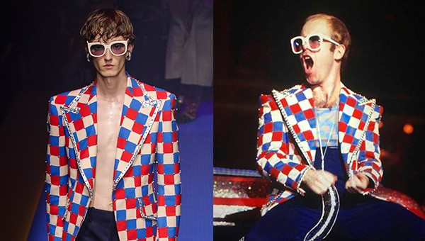 Какие костюмы Элтона Джона мы увидели в новой коллекции Gucci?