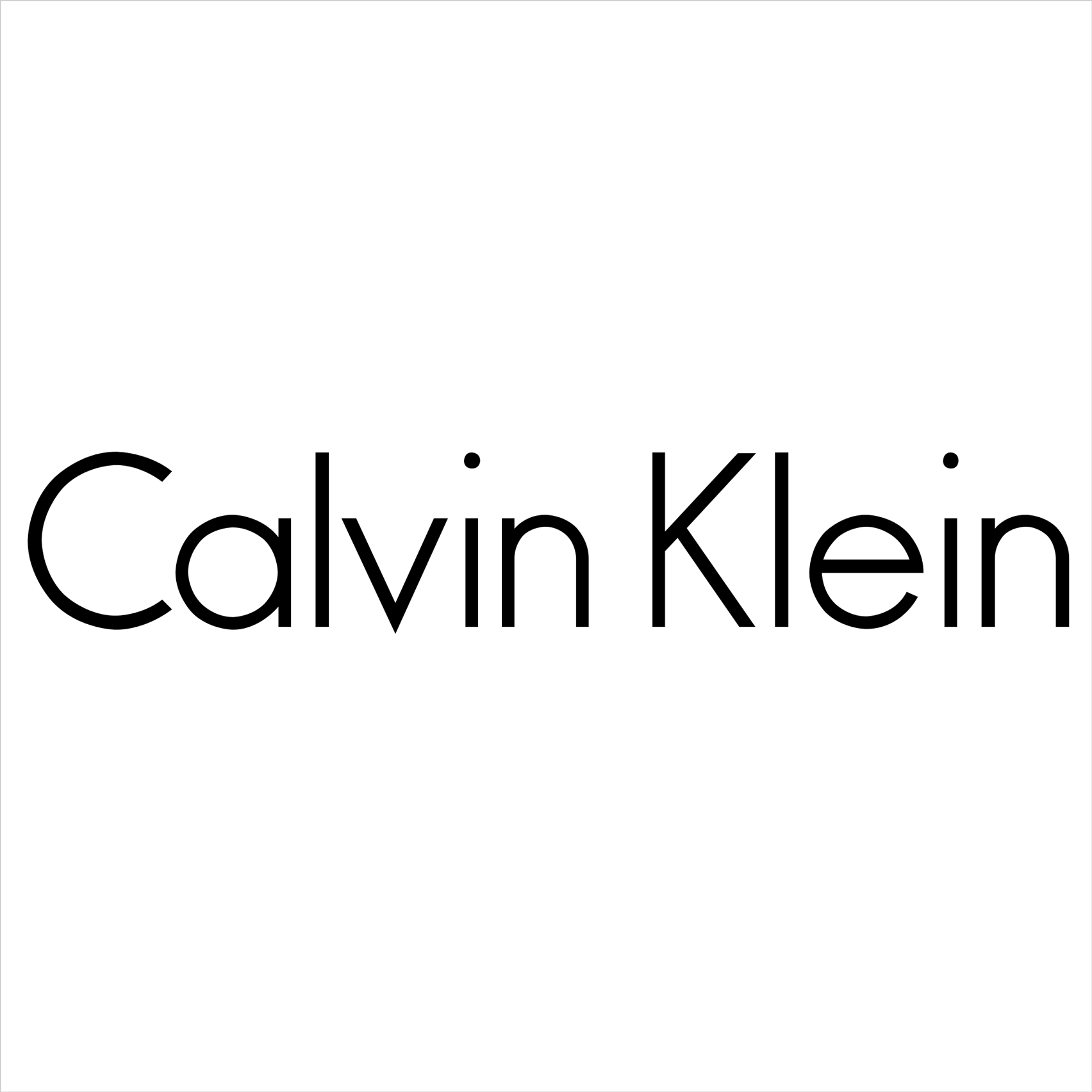 white calvin klein logo