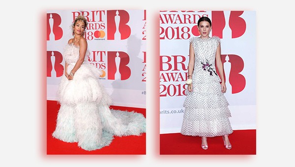 Три лучших белых платья на Brit Awards