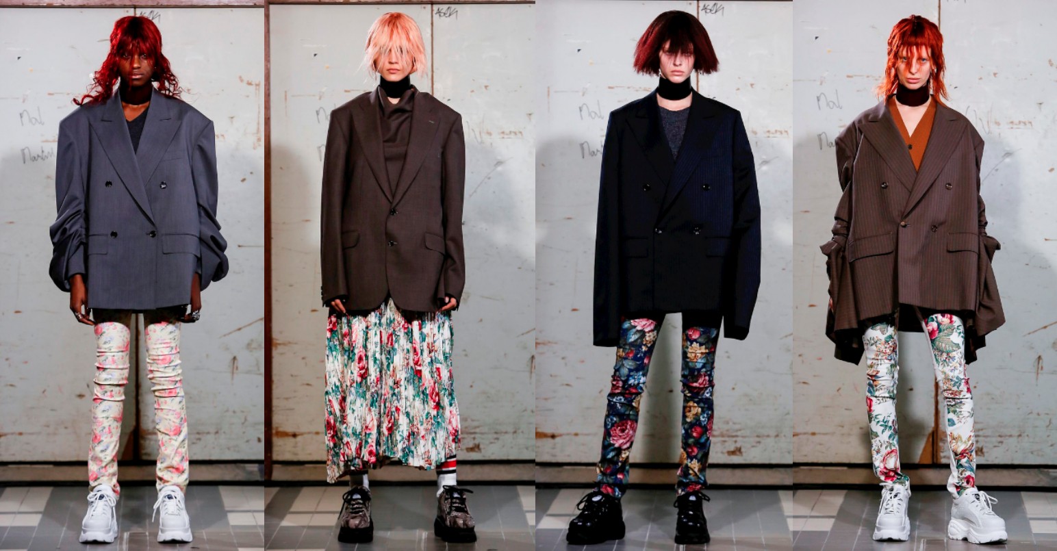 Оверсайз-пиджаки на показе Junya Watanabe