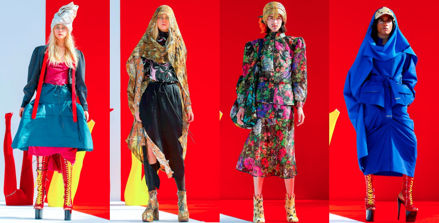 Мантии, тюрбаны и обувь на очень высокой платформе на показе Vivienne Westwood