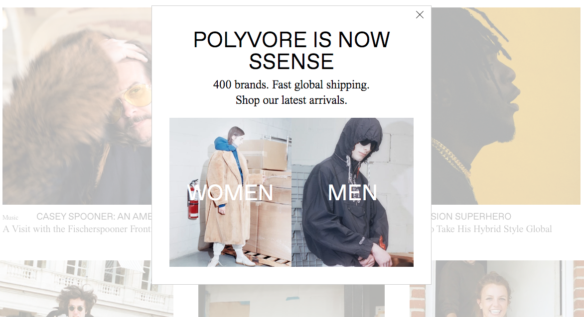 Компания Ssense купила и закрыла Polyvore
