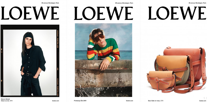 Стивен Мейзел снял модель в образе себя для кампании Loewe