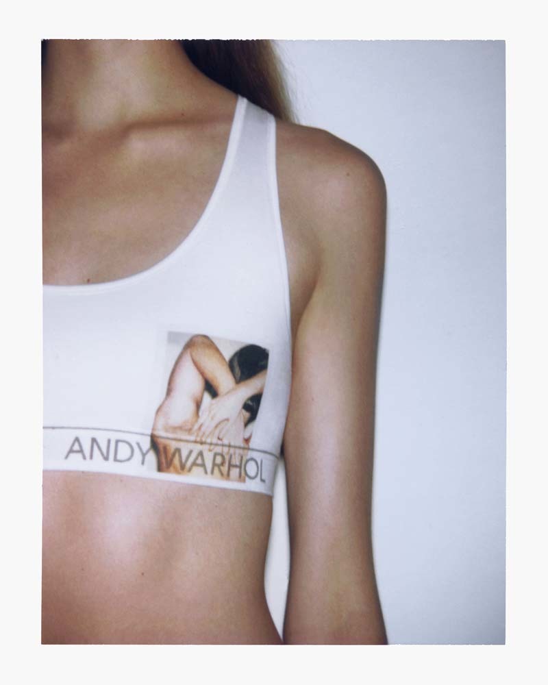 CALVIN%20KLEIN%20UNDERWEAR%20Racerback%20Bralette%2C%20Printed%20Artwork%3A%20Andy%20Warhol%2C%20Torso%2C%201977%20%A9/%AE/%u2122%20The%20Andy%20Warhol%20Foundation%20for%20the%20Visual%20Arts%2C%20Inc.