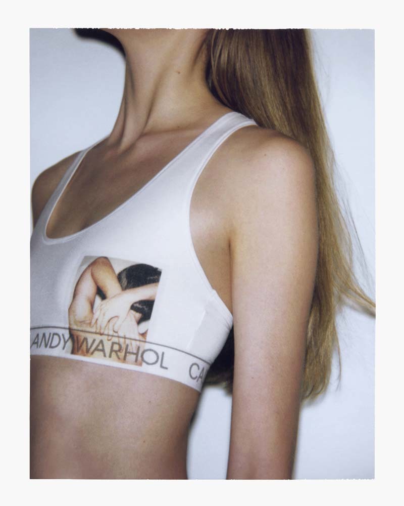 CALVIN%20KLEIN%20UNDERWEAR%20Racerback%20Bralette%2C%20Printed%20Artwork%3A%20Andy%20Warhol%2C%20Torso%2C%201977%20%A9/%AE/%u2122%20The%20Andy%20Warhol%20Foundation%20for%20the%20Visual%20Arts%2C%20Inc.