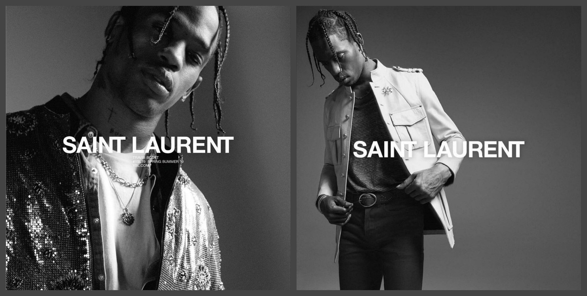 Трэвис Скотт –  лицо новой кампании Saint Laurent