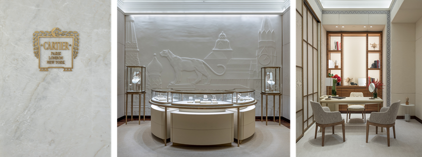 Cartier открыли обновленный бутик в ГУМе