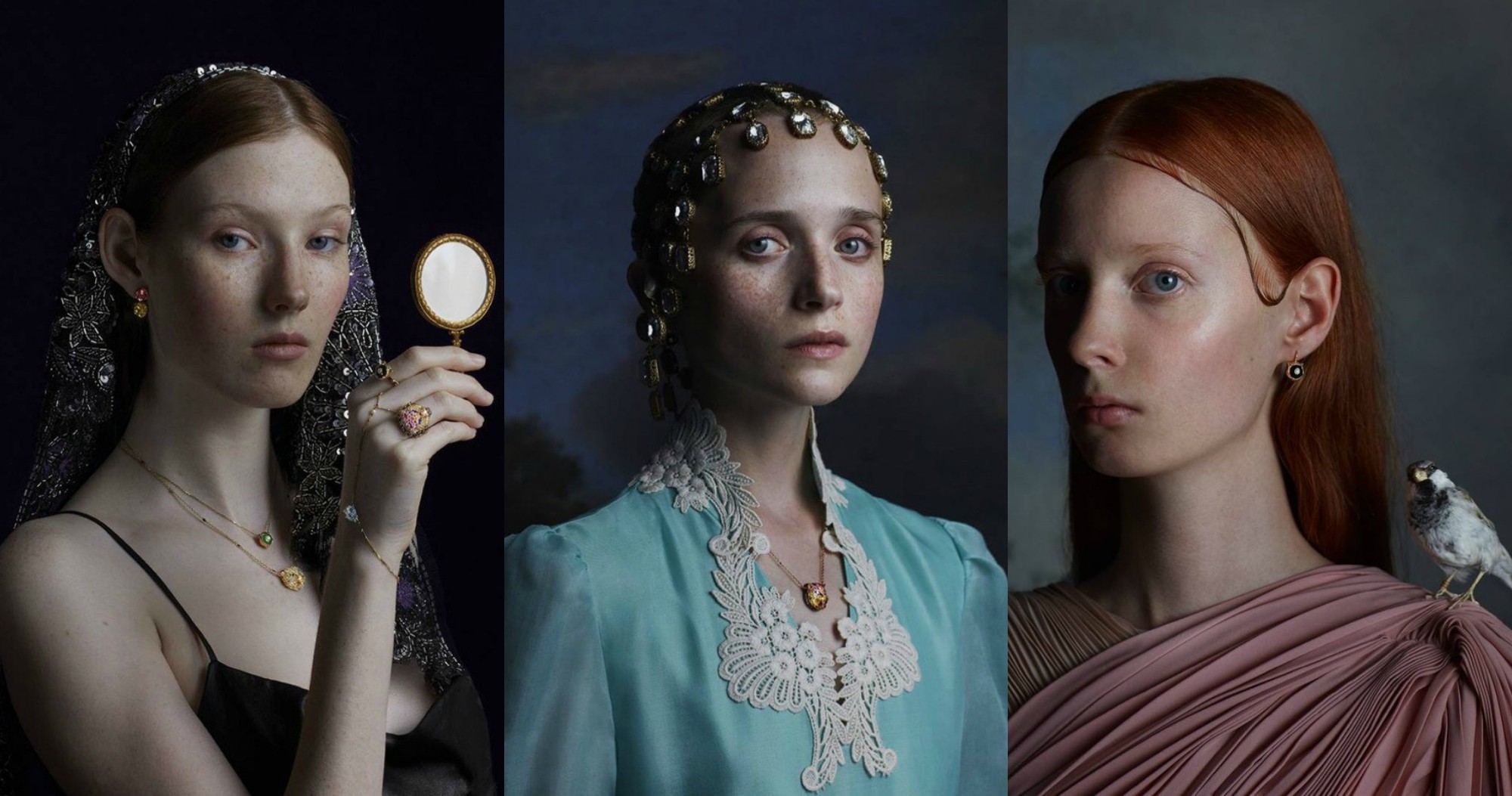 Портреты как на полотнах Возрождения в ювелирной кампании Gucci